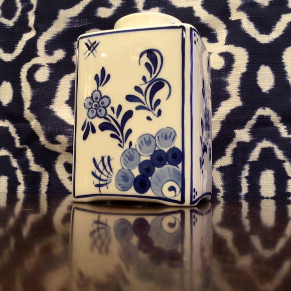 Vintage Delft Blue Vase Hand-Painted Blue & White